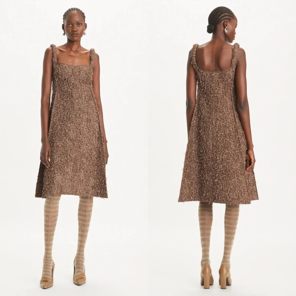 New Tory Burch SEQUINED FRINGE TANK DRESS $2,298